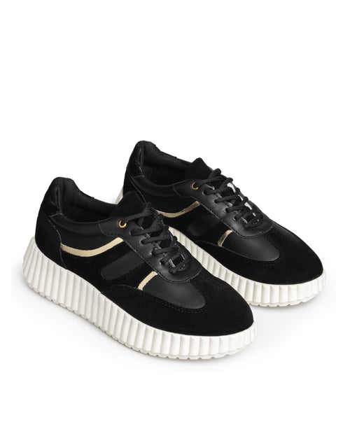 Tenis Negro Suela Líneas 2519